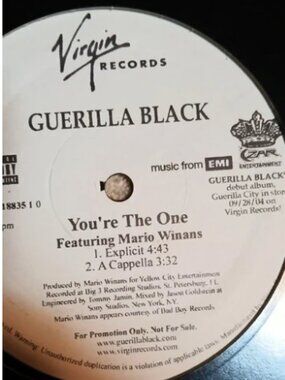 Guerilla Black You're The One Original 2004 Promo LP Record never played